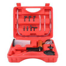 Vacuum Pump Kit for Car Brake Bleeding, Manual Vacuum Tester with Pressure Gauge and Pistol Grip Design