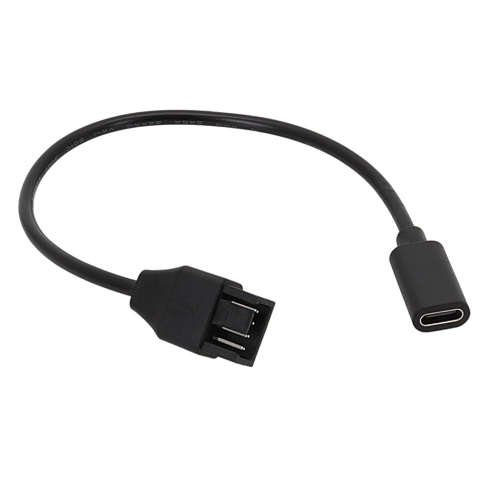 20Cm Type C To 3Pin 4Pin Fan Extension Cable For Computer Case Cooling Fan Power Supply Adapter Cable 6947110806440