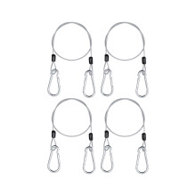 Stainless Steel Security Cable Lock 4-Pack 1 Meter Wire Rope for Garden Furniture Bicycles Motorcycles