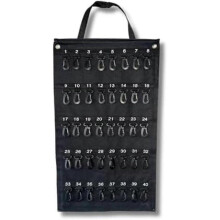 Versatile Roll-Up Key Storage Box, Weatherproof Portable Storage Box, Holds 40 Keys, Security Hook x