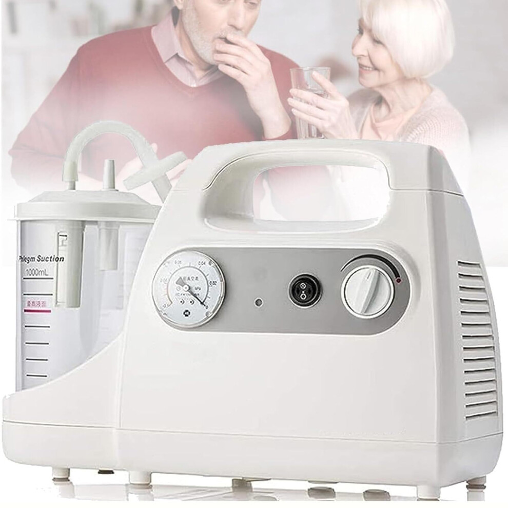 Automatic Electric Sputum Suction Pump Portable Mucus Removal Device with 50 Disposable Tubes for Elderly and Children Care