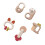 Baby Rattle Teether Set Soft Plastic Chewable 3