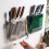 Kitchen Knife Holder Transparent PET Wall Mounted 9