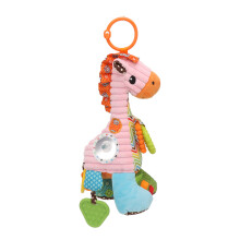 Infant Stroller Rattle Bell with Teether Mirror