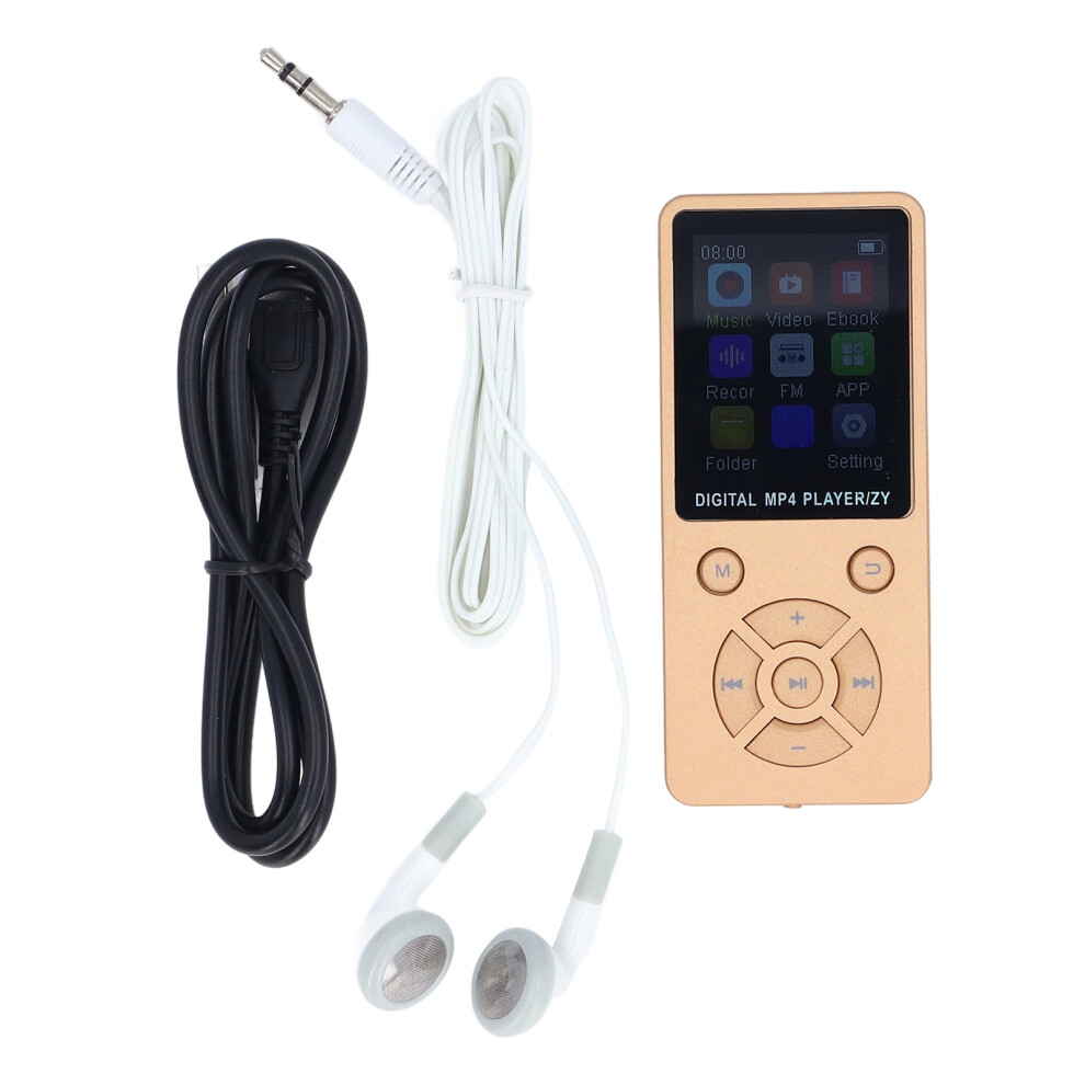 64Gb Mp3 Mp4 Player With Bluetooth 5.0 1.8 Inch Gold 8130196210791