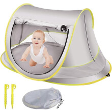 Baby Beach Shelter, Beach Tent, Pop-up Baby Beach Tent, Sun Tent, UV50+ Protection, Perfect for Family, Beach, BBQ Party