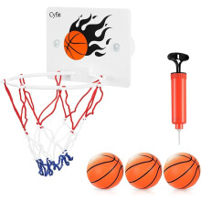 Mini Basketball Basket Set, Mini Basketball Hoop with Balls and Pump, Office Basketball Hoop with Suction Cup, Mini Basketball Board