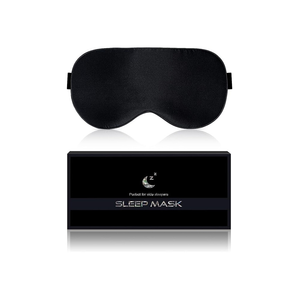 Limbo Silk Sleep Mask For Side Sleepers, 22 Momme, 102% Pure Natural Organic Mulberry Silk Eye Mask
