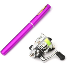1m Foldable Fishing Rod Reel Combo Mini Pen Fishing Rod Kit Telescopic Fishing Rod Spinning Reel Combo Kit