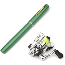 1m Foldable Fishing Rod Reel Combo Mini Pen Fishing Rod Kit Telescopic Fishing Rod Spinning Reel Combo Kit