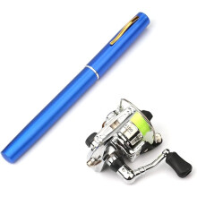 1m Foldable Fishing Rod Reel Combo Mini Pen Fishing Rod Kit Telescopic Fishing Rod Spinning Reel Combo Kit