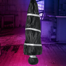 Halloween Decoration Dead Victims Body Bag Prop, 59inch Scary Fake Corpse Props with Inflatable Pump Creepy Haunted House Decor