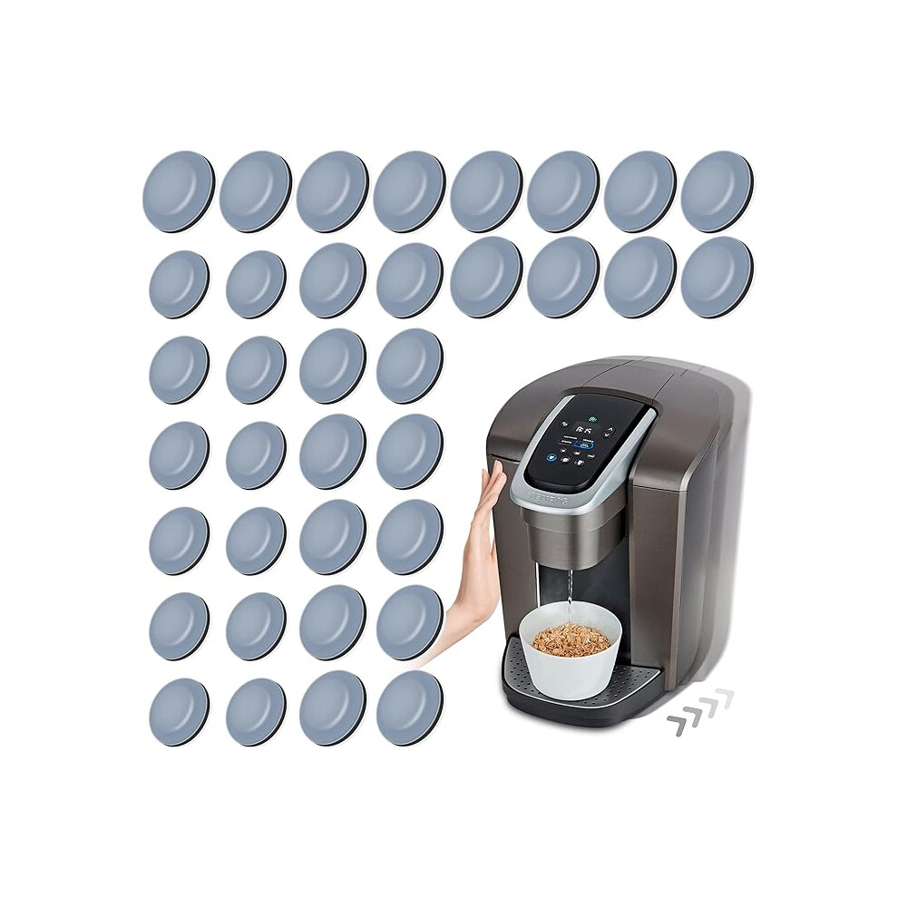 Kitchen Appliance Sliders, 36 Pieces Self-Adhesive. Suitable For Most Countertop Coffee Makers, Air Fryers,Deep Fryers, 3 Sizes, 19Mm + 22Mm + 25Mm 9379361030645