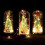Lighted Christmas Snow Globe Lantern, Cedar Window Decorations LED Glass Cover Ornaments 2