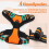 Dog Harness for Medium Dogs, Anti-Pull Dog Harness with Control, No-Pull, Adjustable Harness Orange, S 5