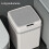 Intelligent Induction Garbage Bin 13L Smart Sensor Trash Can  Kitchen Bedroom Bathroom Blue Battery Style 6