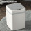Intelligent Induction Garbage Bin 13L Smart Sensor Trash Can  Kitchen Bedroom Bathroom Blue Battery Style 2
