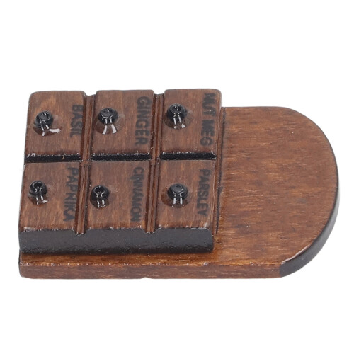 1/12 Miniature Wall Spice Rack Kitchen Home Life 1