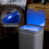 Intelligent Induction Garbage Bin 12L Smart Sensor Trash Can  Kitchen Bedroom Bathroom Blue Battery Style 3