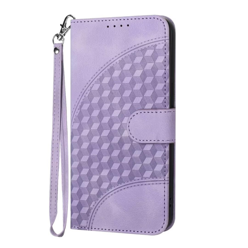 Case For Huawei P20 Pro Gitter Leder Flip Hã¼Lle Schutzhã¼Lle Brieftasche Lavendel Stã¤Nder Magnetverschluss Handytasche 6947110808369