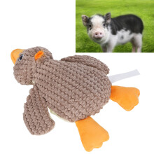 Grau Sea Cucumber & Ente Baumwollseil Hundespielzeug 26cm Zum Kauen Mit Quietschfunktion