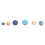 Solar System Model PVC Cute 9 Planets Figure for 13