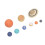 Solar System Model PVC Cute 9 Planets Figure for 4