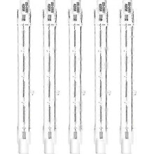 5Pcs R7s 118mm 400W Halogen Pencil Bulb Dimmable AC 220-240V 7500Lm J118 Linear Halogen Spotlights