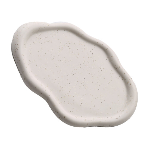 Jewelry Plate Ceramic Glossy Appearance Simple