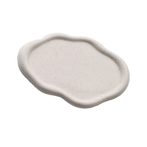Jewelry Plate Ceramic Glossy Appearance Simple 1