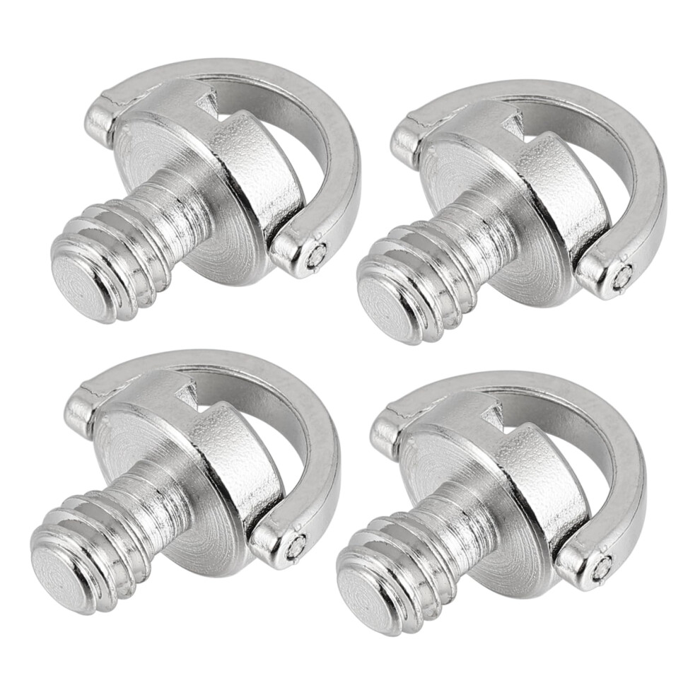 4 Piece Stativ Befestigungsschrauben Mit Ring Fã¼R Schnellverschlussplatte Zubehã¶R, Kompatibel Mit Standard Stativmodellen 6947110808826