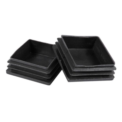 50mm x 50mm Plastic Square End Blind Plugs Cap Pipe Inserts 12pcs 2