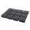 50mm x 50mm Plastic Square End Blind Plugs Cap Pipe Inserts 12pcs 2