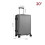 Living And Home 20 Inch Lightweight Hardside Travel Suitcase, Silver 8