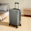 Living And Home 20 Inch Lightweight Hardside Travel Suitcase, Silver 2