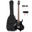 Flame Electric Guitar HSH Pickup Shaped W/ Strap Picks Shake Cable Black 1