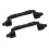 2PCS Door Handle Heavy Duty Smooth Surface Black 9