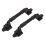 2PCS Door Handle Heavy Duty Smooth Surface Black 6