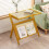 Living And Home Small Bamboo End Table 1
