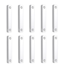 Magnetic Fly Screen Loop Clips, 10 Self-Adhesive White Window Fixing Clips for Mosquito Nets and Curtain Mesh