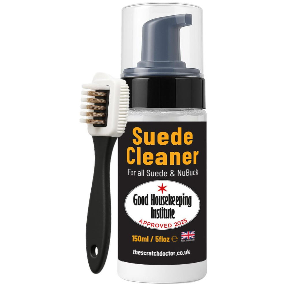 The Leather Clinic Suede & Nubuck Cleaner Foam 150Ml For Shoes Boots Sandals Trainers C
