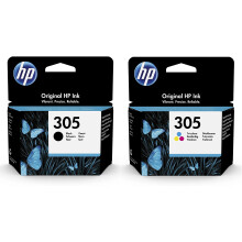 3YM61AE/3YM60AE 305 Multipack Original Ink Cartridge Set, Black and Tr