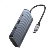 Anker 7-in-1 USB C Hub, Dual Monitor Multiport Adapter, Dual HDMI Disp
