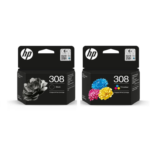 HP HP 308 Black & Colour Original Ink Cartridges