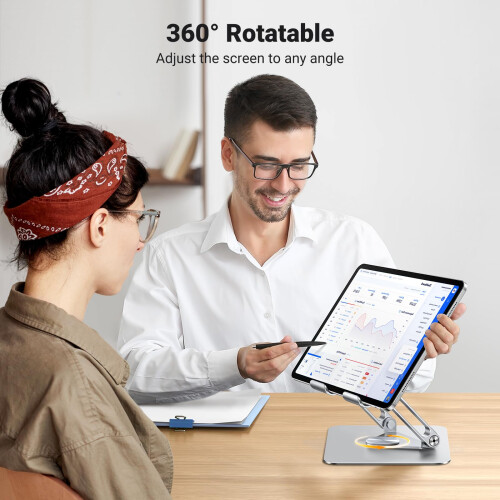 UGREEN iPad Stand Tablet Desk Holder 360 Rotating Foldable Adjustable 1