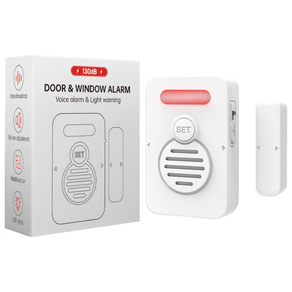 Freezer Door Alarm With Adjustable Voice Notifications - Door Closing Reminder For Home And Business Use 6947110809472