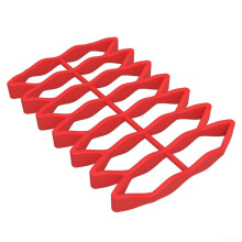 Silikon-Kühlgitter Rot, Zuverlässige Unterstützung für Fette und Flüssigkeiten, Ideal für Küche und Grill, Hochwertig und langlebig