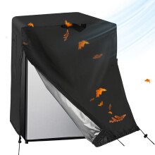 Refrigerator Cover, Waterproof Dust Protection for Upright Freezers, Double Zipper, Adjustable Drawstring, Durable Fabric