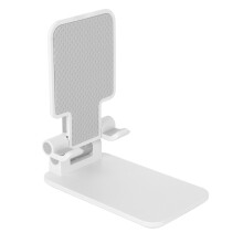 Supporto bianco pieghevole retrattile per telefono & tablet