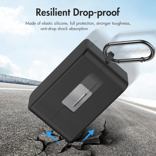 Silicone Case for Wireless Microphone Charging Box, Shockproof, Scratch Resistant, Compatible with [Model/Size] 1